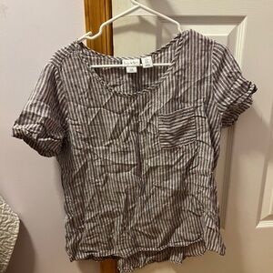 Nicole Miller 100% Linen Shirt